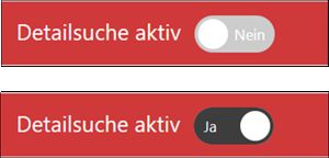 Detailsuche aktiv ja/nein